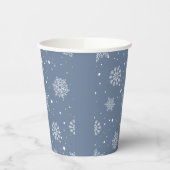 Winter Snowflakes zijn koude buiten Boy Baby showe Papieren Bekers (Links)