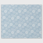 Winter SNOWFLAKT naadloos patroon + uw ideeën Cadeaupapier (Vlak)