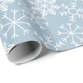 Winter SNOWFLAKT naadloos patroon + uw ideeën Cadeaupapier (Rol Hoek)