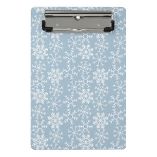 Winter SNOWFLAKT naadloos patroon + uw ideeën Mini Klembord