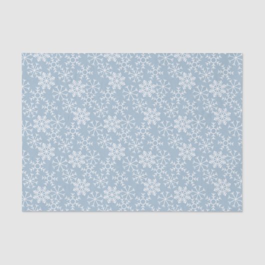 Winter SNOWFLAKT naadloos patroon + uw ideeën Tissuepapier (Voorkant)