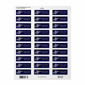 Winter Snowman Angel Return Address Labels (Full Sheet)