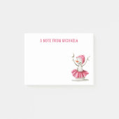 Winter Snowman balletdanser Post-it® Notes (Voorkant)