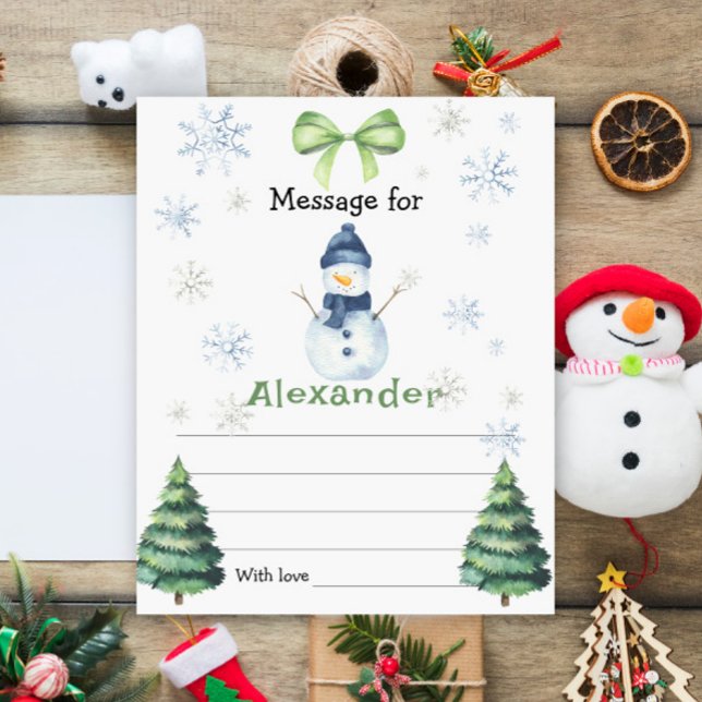 Winter Snowman birthday time capsule message (Creator heeft geüpload)
