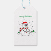 Winter Snowman Cadeaulabel (Voorkant)