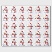 WINTER SNOWMAN CADEAUPAPIER (Vlak)