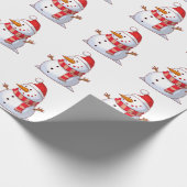 WINTER SNOWMAN CADEAUPAPIER (Hoek)