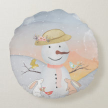 Winter Snowman dierlijke sneeuw dierlijke illustra