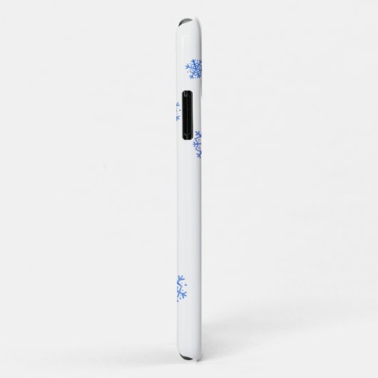 Winter Snowman en Snowflakes Case-Mate iPhone Case (Achterkant/rechts)