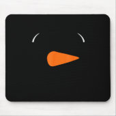 Winter Snowman Face Eyelashes Christmas Xmas For B Muismat (Voorkant)