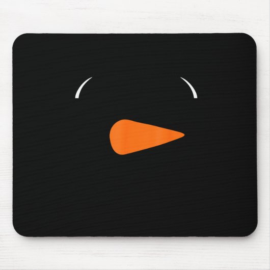 Winter Snowman Face Eyelashes Christmas Xmas For B Muismat (Voorkant)