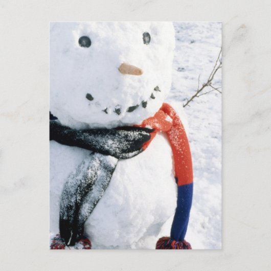 Winter Snowman Kaarten en Stickers (Voorkant)