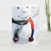 Winter Snowman Kaarten en Stickers (Voorkant)