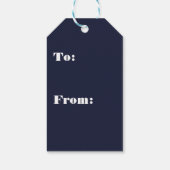 Winter Snowman kerstboom T-Rex Dinosaur Cadeaulabel (Achterkant)