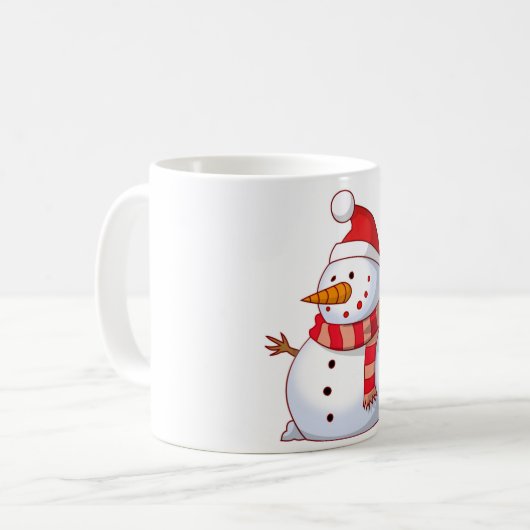 WINTER SNOWMAN KOFFIEMOK (Voorkant links)