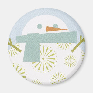 Winter Snowman Magneet