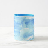 Winter Snowman met Persoonlijke naam Kerstmis Mok (Midden)