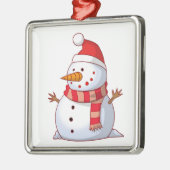 WINTER SNOWMAN METALEN ORNAMENT (Links)