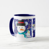 Winter Snowman Mok (Voorkant links)