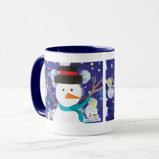 Winter Snowman Mok (Voorkant links)