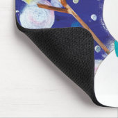 Winter Snowman Muismat (Hoek)