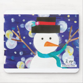 Winter Snowman Muismat