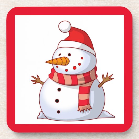 WINTER SNOWMAN ONDERZETTER (Voorkant)