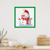 WINTER SNOWMAN POSTER (Keuken)