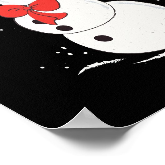 Winter Snowman Poster (Hoek)