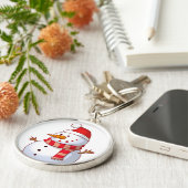WINTER SNOWMAN SLEUTELHANGER (Zijkant)