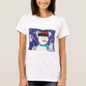 Winter Snowman T-shirt (Voorkant)