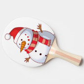 WINTER SNOWMAN TAFELTENNISBATJE (Zijkant)