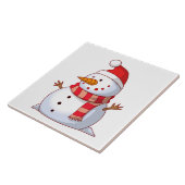 WINTER SNOWMAN TEGELTJE (Zijkant)