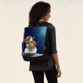 Winter Snowmen kijken naar de sterren geïllustreer Rugtassen (Gedragen)