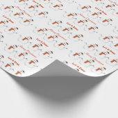 Winter Snowmen laat het sneeuwwitje Cadeaupapier (Hoek)