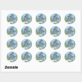 WINTER SNOWSHOES PINK FLAMINGO STICKERS Sheet RAND (Vel)