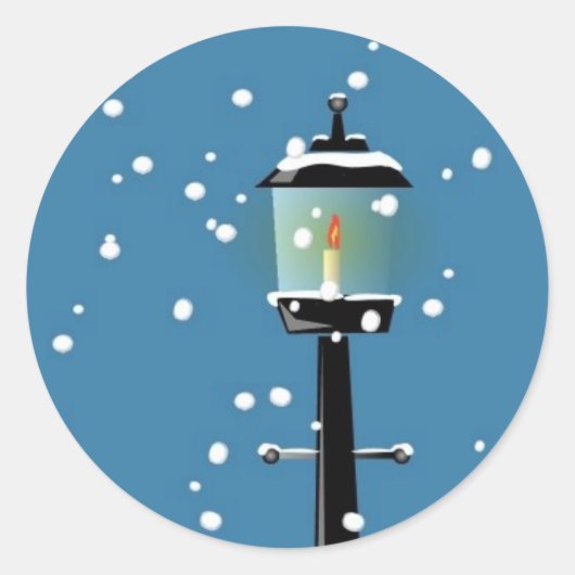 Winter Snowstorm Holiday Design zegels (Voorkant)