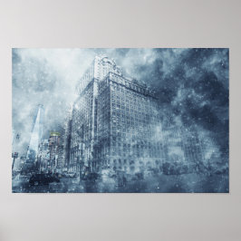 Winter Snowstorm Poster