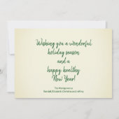  Winter Snowy Barn Foto aangepast Feestdagenkaart (Achterkant)