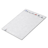 Winter Snowy Birds: blocnote paper (Schuin)