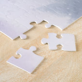 Winter Snowy Christmas Treinstation en Sporen Legpuzzel (Zijkant)