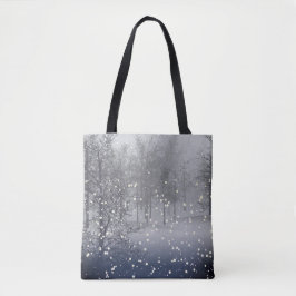 Winter Snowy Forest Tote Bag