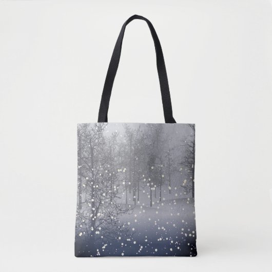 Winter Snowy Forest Tote Bag (Voorkant)
