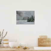 Winter Snowy Landscape-Scripting Quote Poster (Keuken)