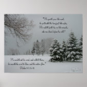 Winter Snowy Landscape-Scripting Quote Poster (Voorkant)