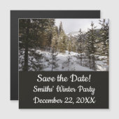 Winter Snowy Mountain Scene in Montana (Voorkant / Achterkant)