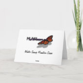 Winter Snowy Mountain Scene in Montana Bedankkaart (Achterkant)