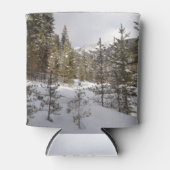 Winter Snowy Mountain Scene in Montana Blikjeskoeler (Voorkant)