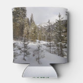 Winter Snowy Mountain Scene in Montana Blikjeskoeler (Achterkant)