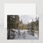 Winter Snowy Mountain Scene in Montana Feestdagenkaart (Voorkant / Achterkant)
